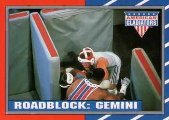 1991 Topps American Gladiators #55 Roadblock: Gemini Front